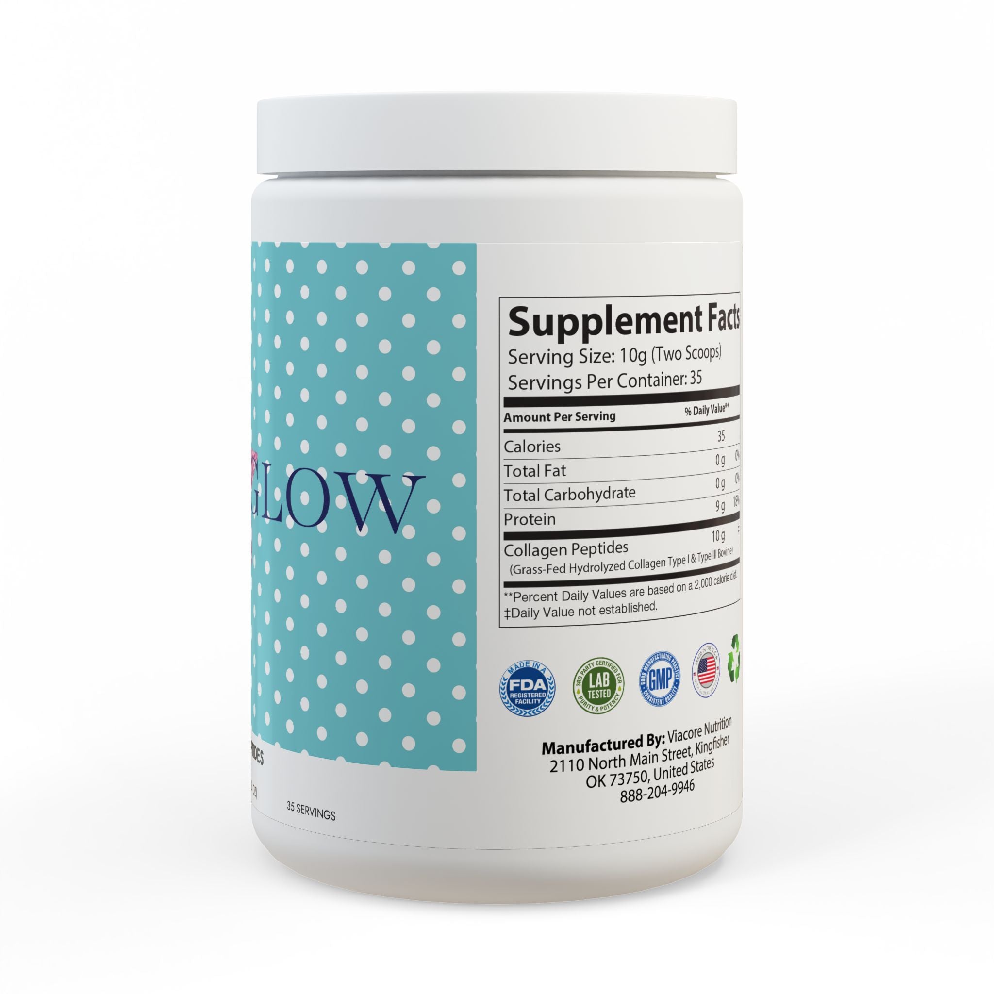 Collagen Peptides Type I & III Supplement (350g, 12.3oz)